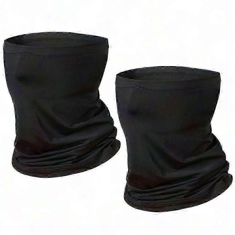 2-Pack Versatile UV-Blocking Scarf Headwear Neck Gaiters for Men and Women (Black) | Fruugo SG