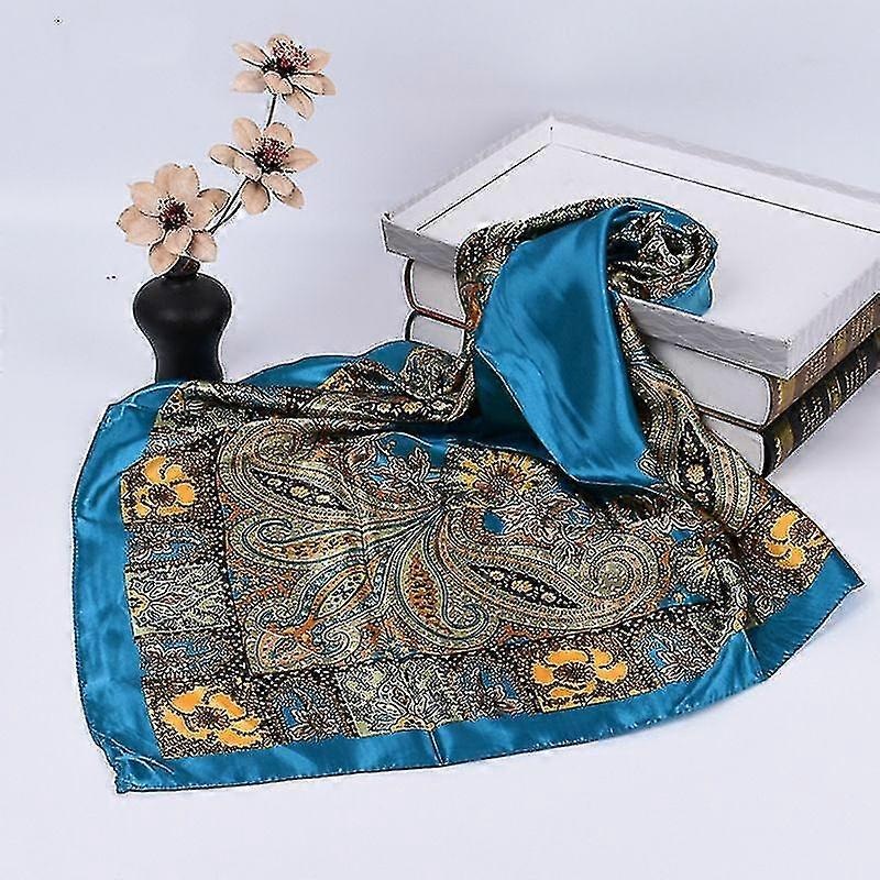 35 Satin Large Square Head Scarves –  Silk Like Neck Scarf Hair Sleeping Wraps Lightweight Satin Silk Scarfsblue | Fruugo SG