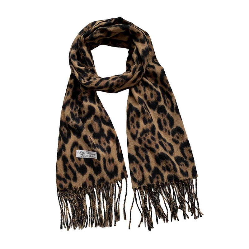 Animal Pattern Scarf with Fringed Cashmere Like Leopard Print Scarf for Women and Girl Fashion Neckwear for Daily Travel  Yellow | Fruugo SG