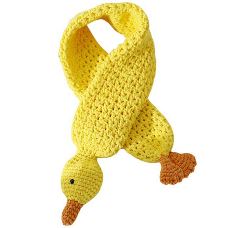 Cute Cartoon Duck Crochet Scarf for Children’s Fall and Winter Wear Knitted Warm Scarves Wrap Neckerchief Neck Warmer  yellow duck | Fruugo SG