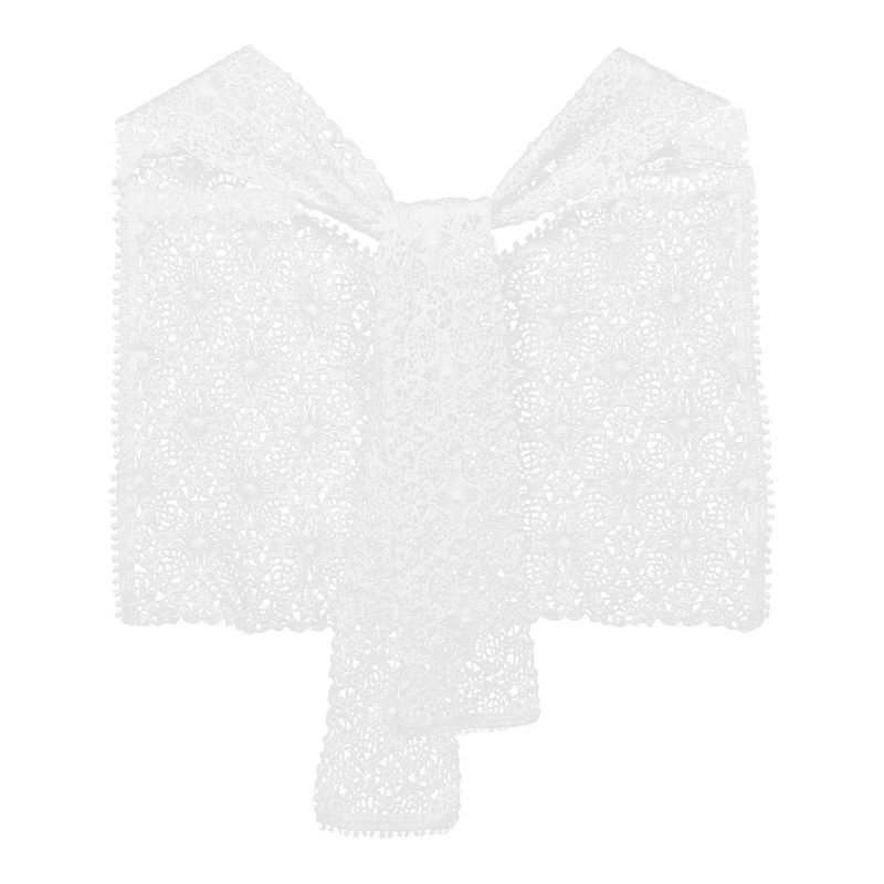 Detachable Collar Lace Crochet Shawl Women Sunscreen Accessory Elegant White 78.00X37.00X0.20CM Versatile Use 1Pcs | Fruugo SG