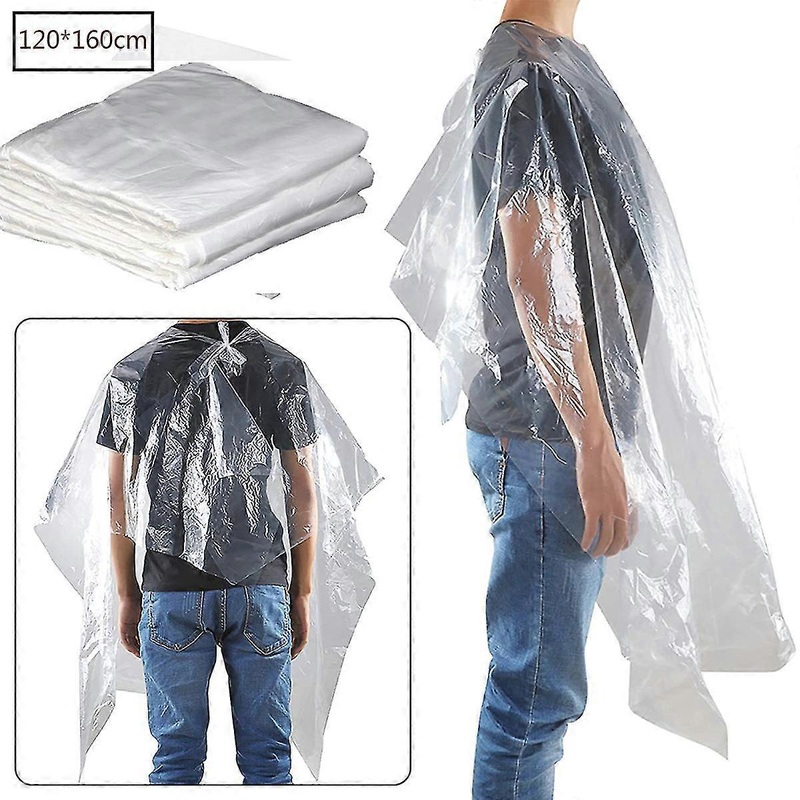 Disposable Hairdressing Cape, 50pcs Waterproof Disposable Hairdressing Salon Capes, Transparent Waterproof Haircut Apron | Fruugo SG