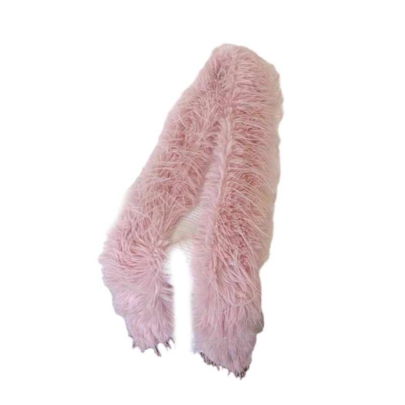 Furry Scarf for Men, Women, and Kids Soft Warm Scarves Neck Warmer Winter Women Versatile Furry Scarf  Pink | Fruugo SG