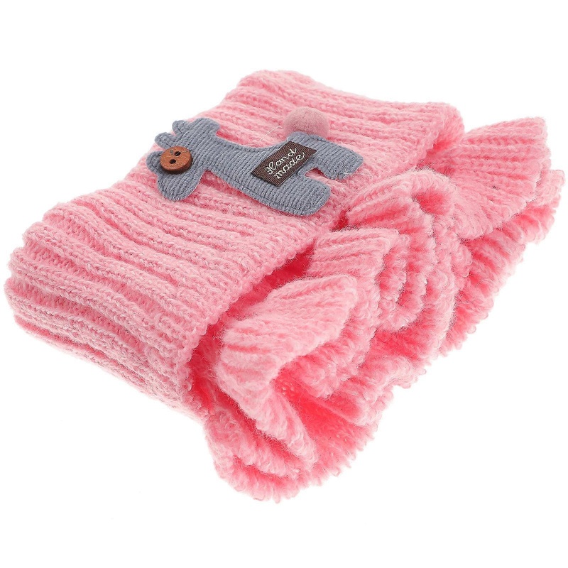 Kids Winter Scarf Knitted Scarf Neck Wrap Warmth Outdoor Activities Toddlers Pink 18×10.5cm 1Pack | Fruugo SG