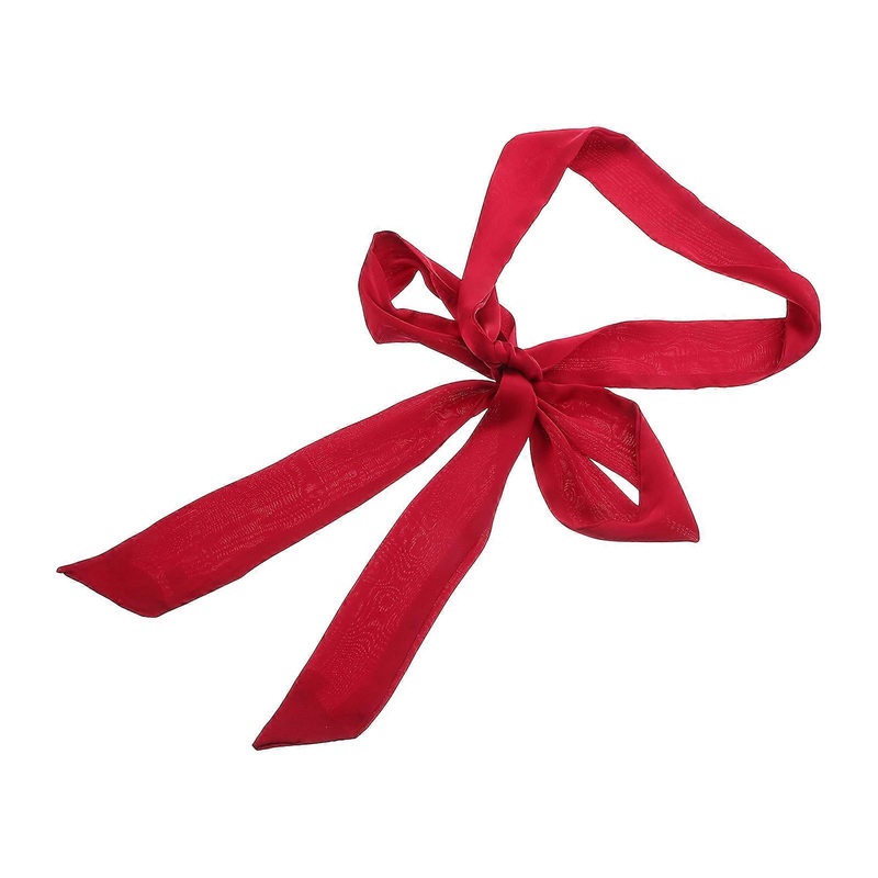 Lightweight Scarf Long Elegant Fashionable Women Accessory Dark Red 180.00X5.00X0.20CM Silk Neck For Spring Summer Autumn 1Set | Fruugo SG