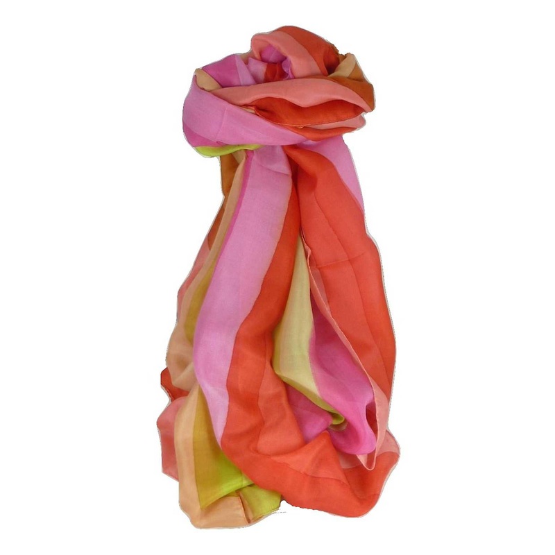 Mulberry Silk Classic Long Scarf Rana Rainbow Palette by Pashmina & Silk | Fruugo SG