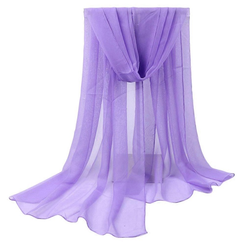Neck Scarf For Women Solid Color Purple Shawl Cape Sunscreen Rectangular 1Pack | Fruugo SG