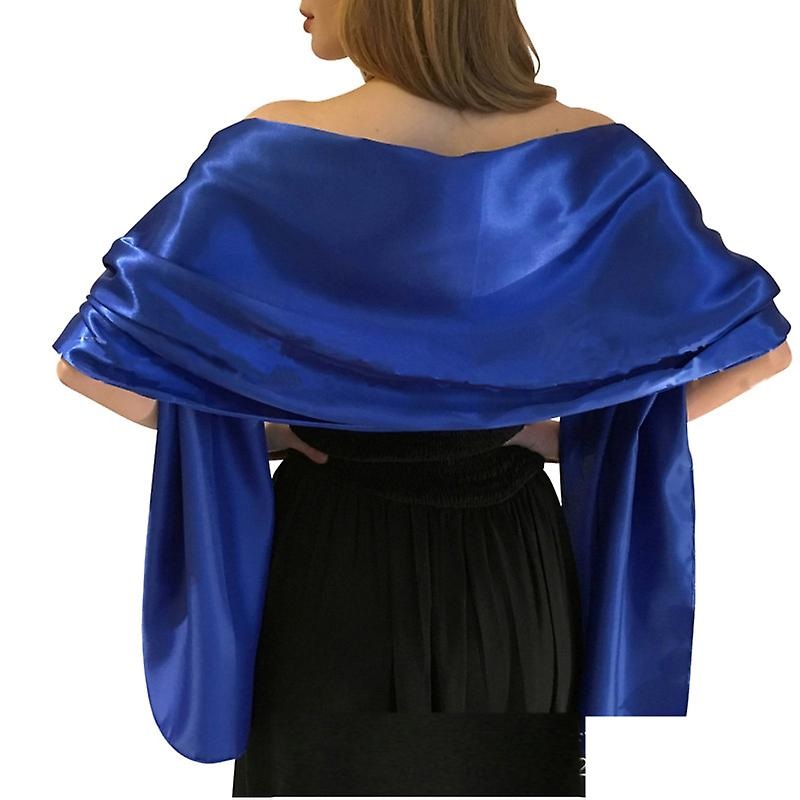 New Style Solid Color Evening Dress Shawl With Satin Monochrome Shawl | Fruugo SG