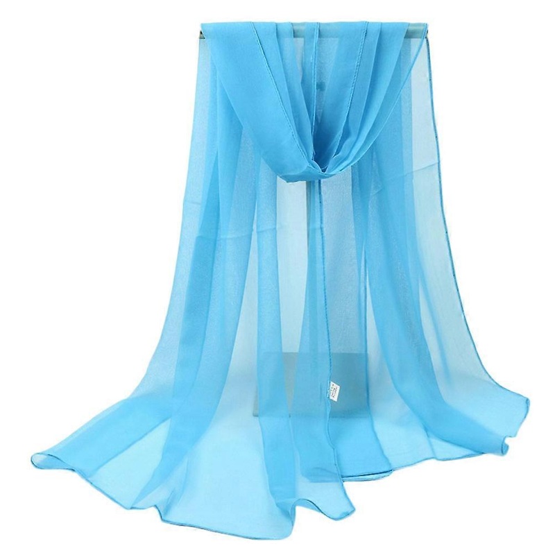 Scarf Shawl Wraps for Women Family Travel Sky-Blue 180x70cm Rectangular 1Set | Fruugo SG