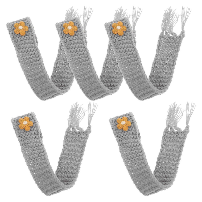 Soft Scarf Mini Knitting Accessory Diy Doll Decorative Grey Woolen Yarn 25.00X2.50X0.30cm 5Pack | Fruugo SG