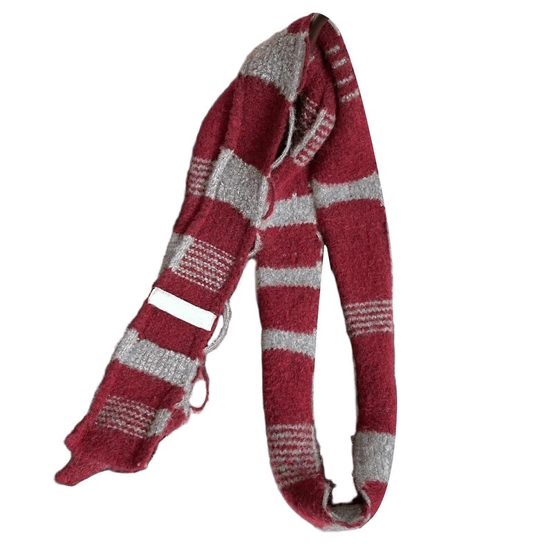 Unique Color Scarf Contrast Stitching Neckerchief Casual Shopping Scarves for Outdoor Activity  Burgundy | Fruugo SG