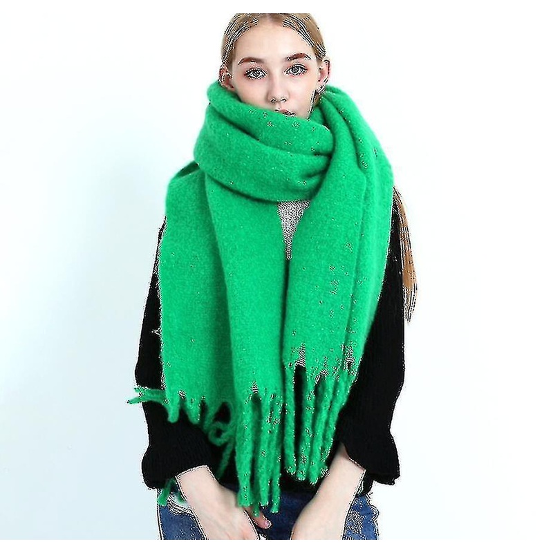 Winter Scarf Women Cashmere Warm Pashmina Solid Foulard Female Scarve | Fruugo SG