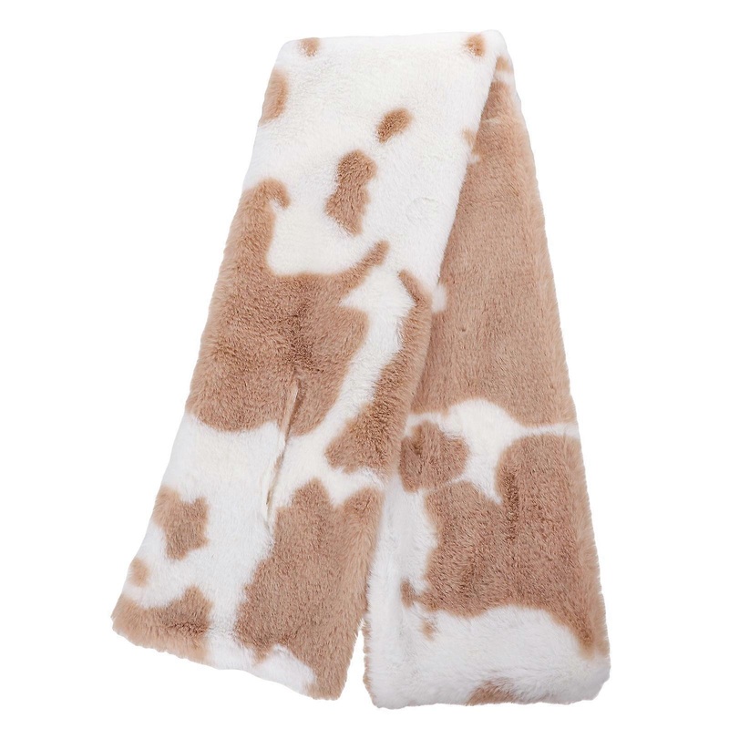 Woman Scarf Winter Warm Plush Rectangular Headwear Versatile Usage 1Pcs Khaki | Fruugo SG