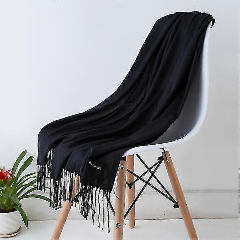 Women’s Cashmere Scarf Thin Solid Shawl Pashmina Style Fashion Winter Hijab | Fruugo SG