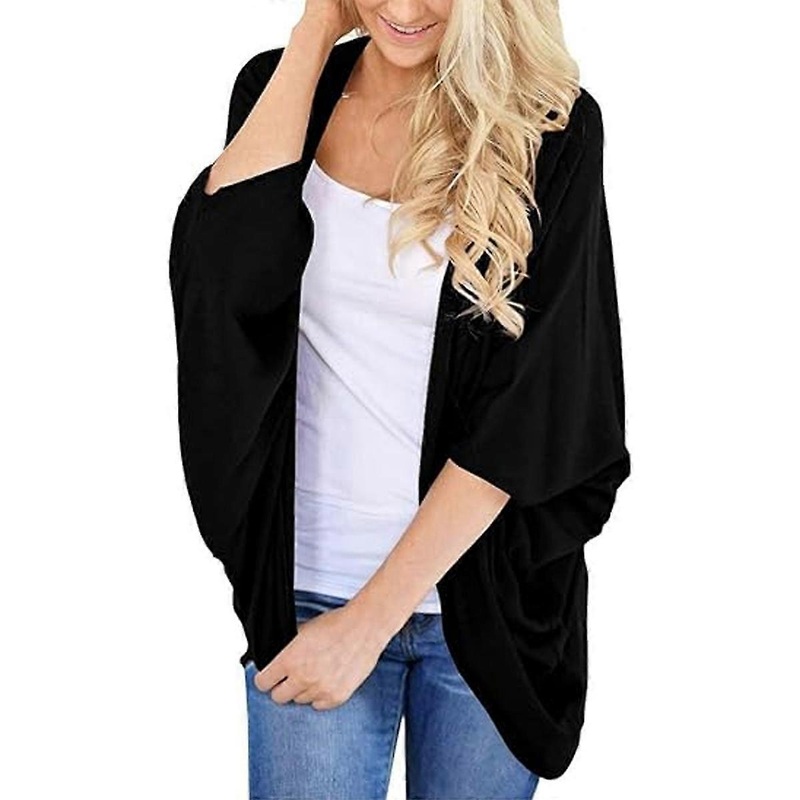 Women’s Loose Kimono Cardigans Batwing Sleeve Sheer Shawl Cover ups | Fruugo SG