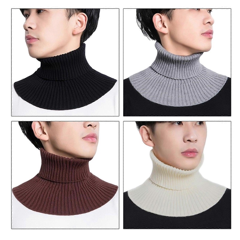 Women’s Turtleneck Knitted Winter Fake Collar Detachable Neck Warmer Elastic High Collars Off Shoulder Clothing Supplies  White | Fruugo SG