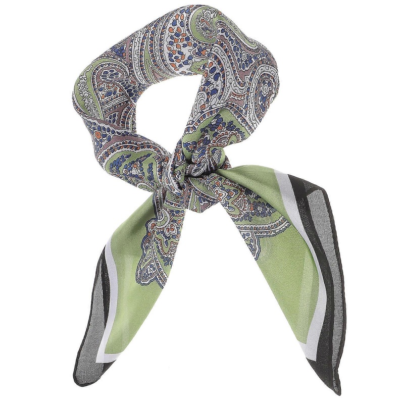 Women Small Square Scarf Stylish Imitation Silk Green Everyday Use Fashion Accessory 1Pcs | Fruugo SG