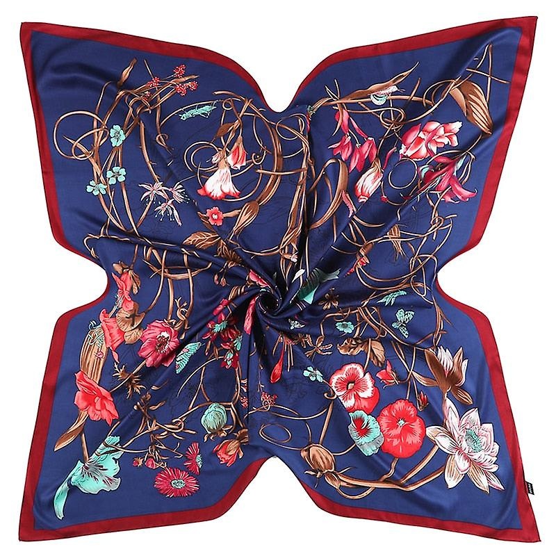 130Cm Luxury Brand Design Floral Big Square Scarf Twill Silk Scarf Women Kerchief Scarves For Ladies Fashion Shawl Echarpe | Fruugo SG