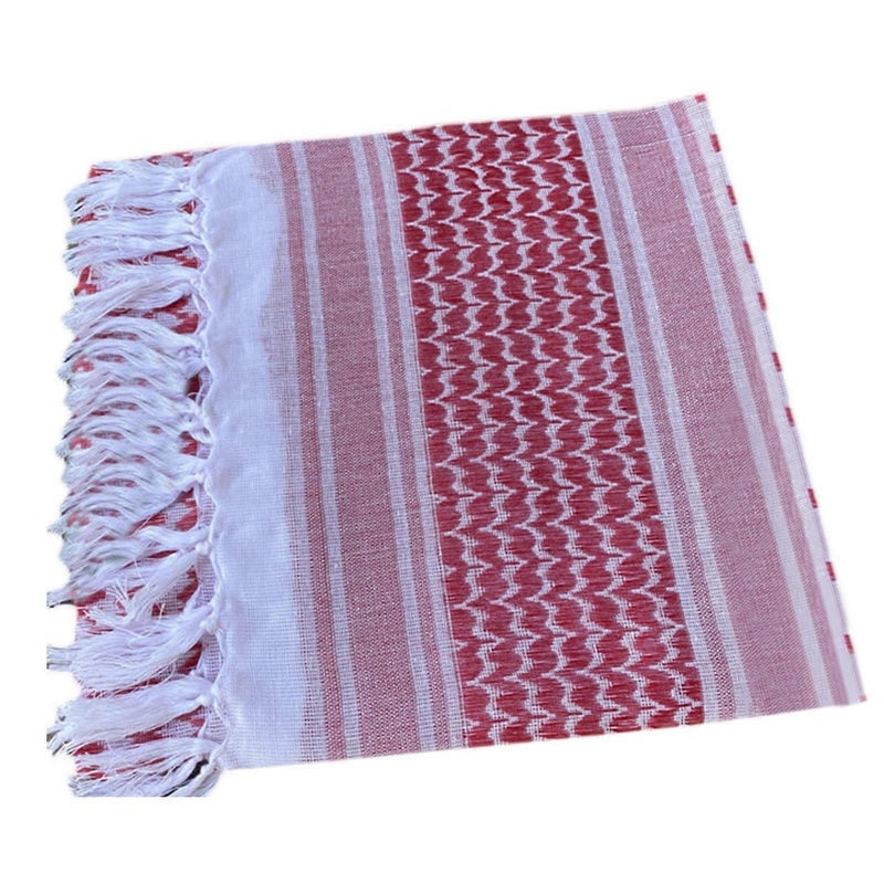 Arab Turban For Men Turban Head Wrap Arab Keffiyeh Scarf Wrap Military Shemagh Tactical Desert Scarf Headscarf Muslim  red and white | Fruugo SG