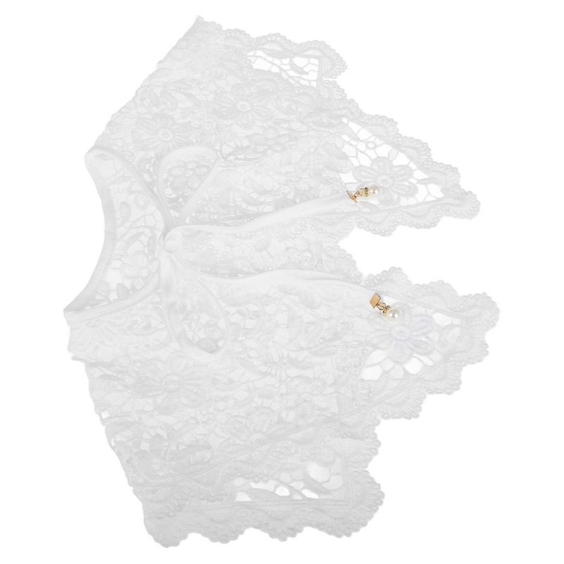 Decorative Fake Collar Lace Shawl Shape Elevate Neckline Accessory For Women 44.00X30.30X0.50CM 1Pcs | Fruugo SG