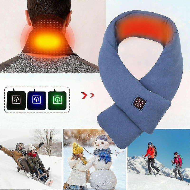 Electric Heated Scarf With 3 Heating Levels Usb Rechargeable Heating Scarf | Fruugo SG