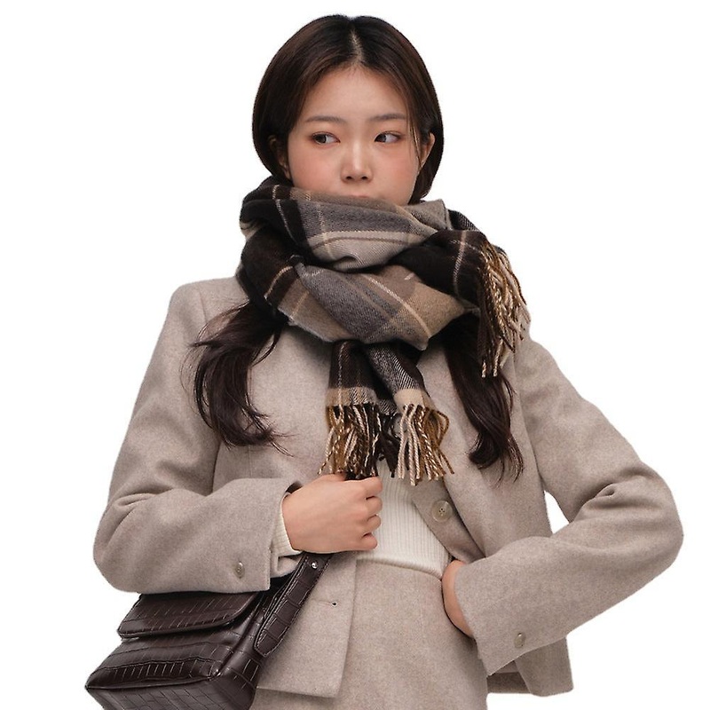 Japanese Style Plaid Scarf Women’s Retro Artificial Cashmere Scarf Warm Scarf | Fruugo SG