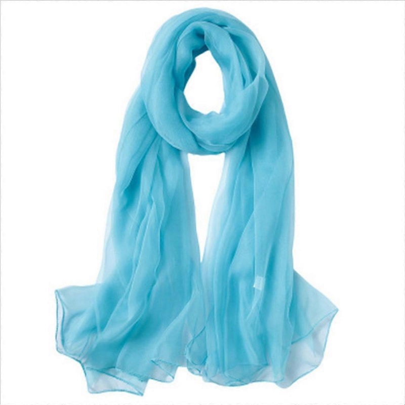 Lightweight Silk Blend Scarf | Fruugo SG