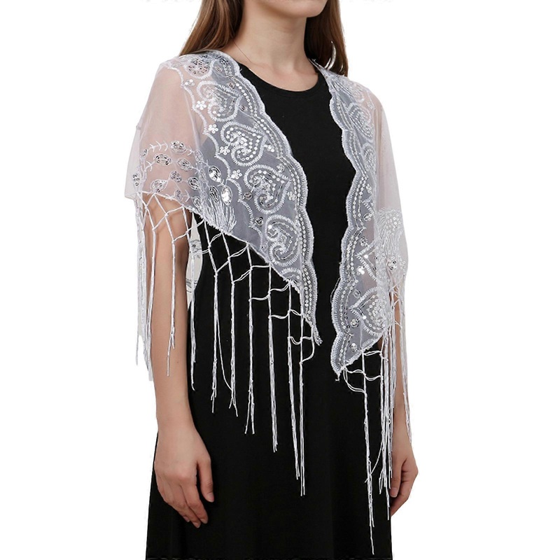 Peacocks Tassels Shawl Soft Comfortable Shawl Versatiles Evening Stylish Shawl Fashion Accessory  White | Fruugo SG