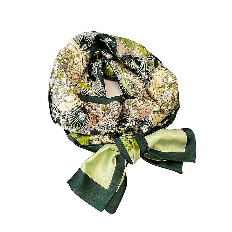 Spring All-match Green Jungle Emulation Silk Scarf Women’s Long Scarf Tied Bag Ribbon Thin Narrow Scarf | Fruugo SG