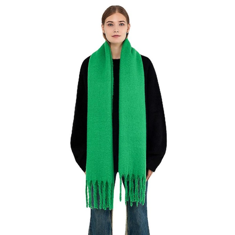 Thick Beard Mohair Artificial Cashmere Scarf Women’s Autumn And Winter Thick Warm Atmosphere Shawl Scarf | Fruugo SG