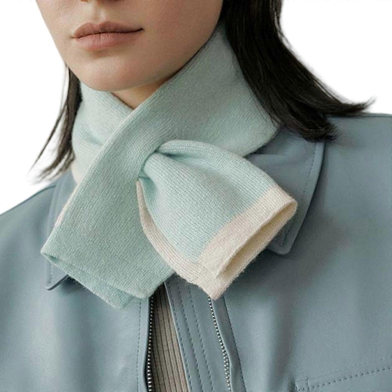 Warm Knitting Short Scarf for Office Suit Decorative Neck Gaiter Neck Shawl Women Neckwear Outdoor Indoor Crossed Scarf  Mint | Fruugo SG