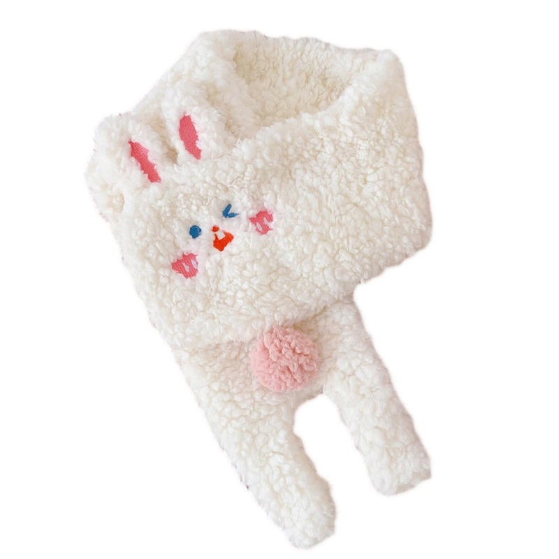 Winter Warm Scarf Bear Ear for Cross Scarf Rabbit Scarf Bunny Neckerchief Scarfs For Women Solid Color Christmas Neckerc  Rui Rui rabbit colla | Fruugo SG
