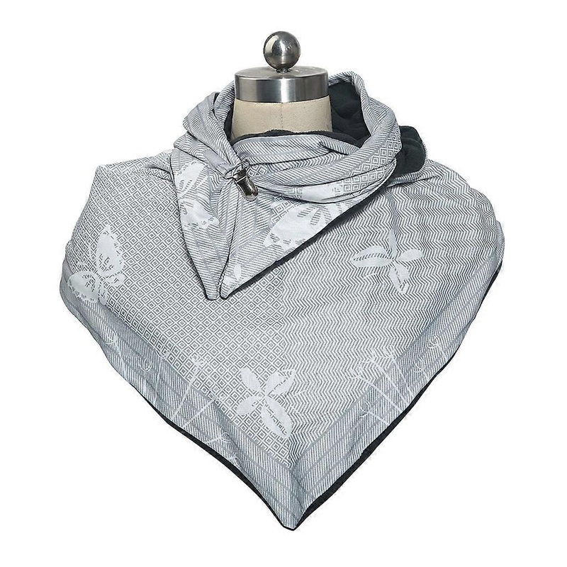 Women Winter Thicken Warm Large for Triangle Scarf with Adjustable Clip for Butterfly Printed Solid Color Shawl Wrap Snood Cold Weather Thermal | Fruugo SG