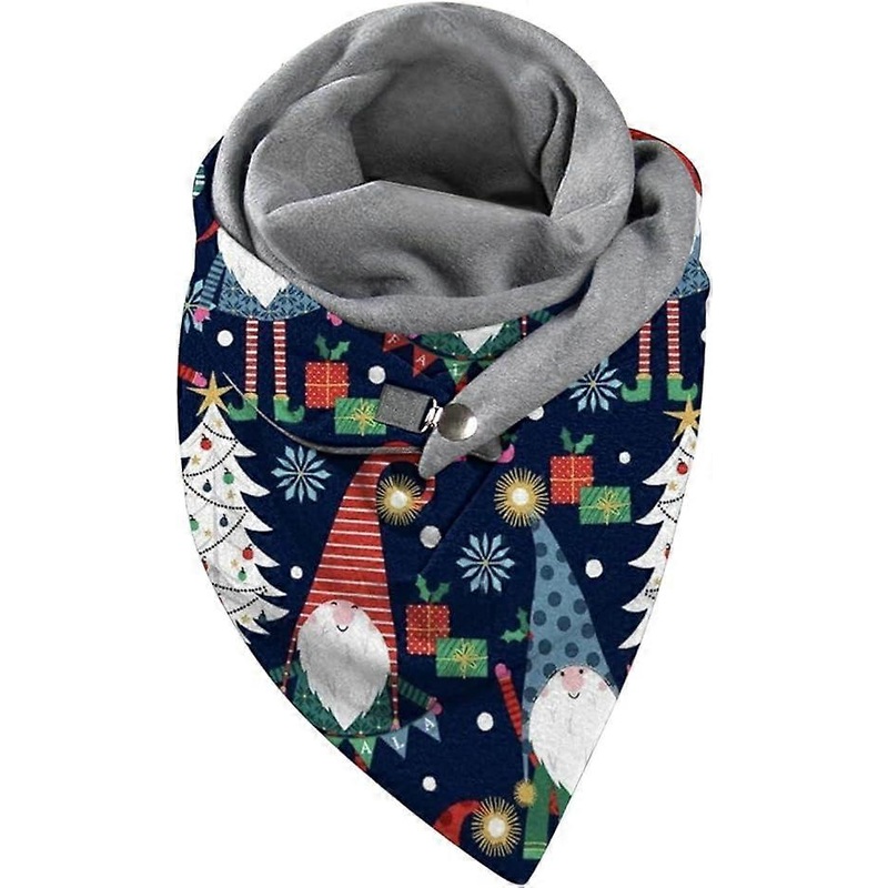 Christmas Scarf For Women Fashion Winter Print Button Soft Casual Warm Neckerchief Ladies Large Cashmere Wraps Shawls | Fruugo SG