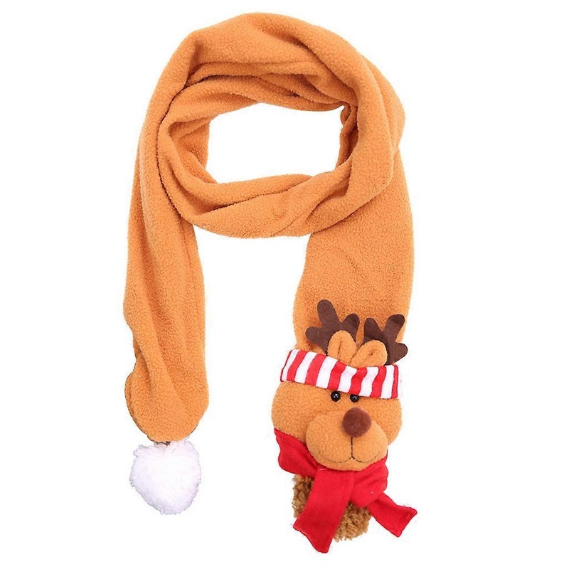 Christmas Scarf Scarf Cute Neck Warmer Winter Wrap Shawl Girls Boys Warm Plush Christmas Scarf Neck Warm Care Ski Wrap  Elk | Fruugo SG