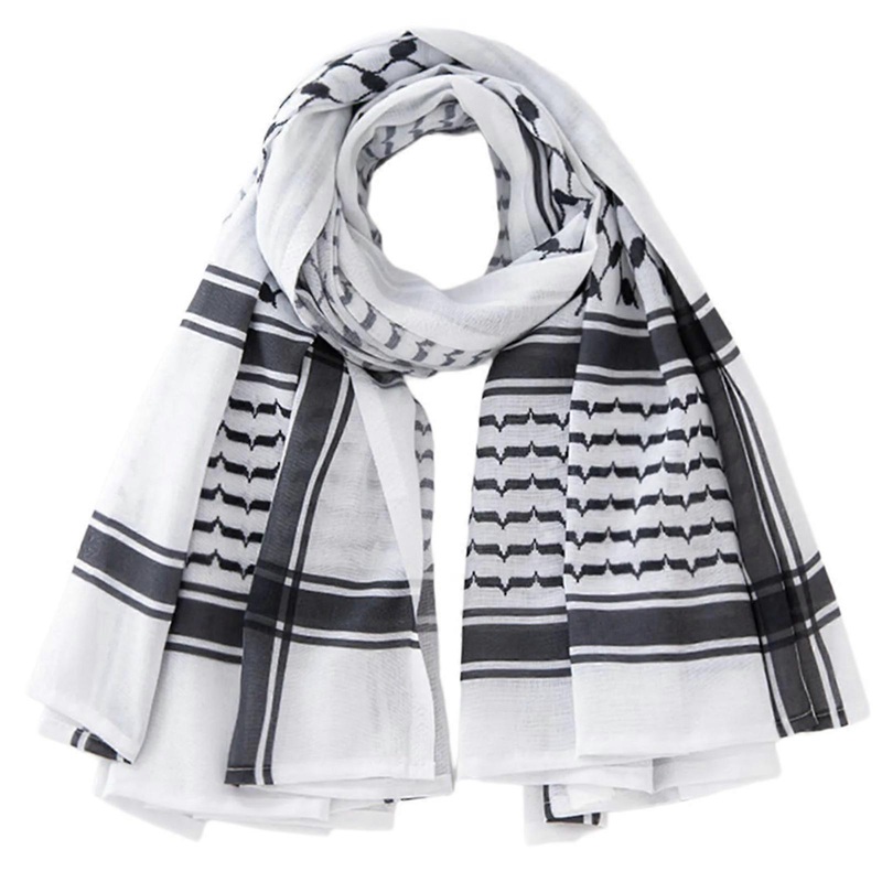 Ethnic Headwrap Shemagh Scarf Sun Protective Arab Keffiyeh Headscarf Arabian Dubai Headcover Traditional Hijab Shawl  White | Fruugo SG