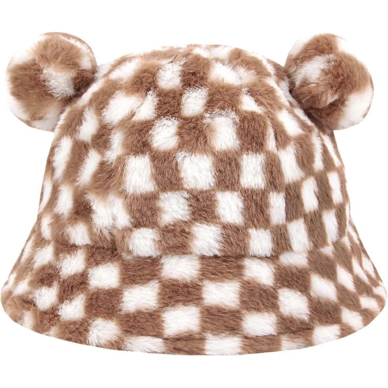 Frog Hat Adults Cotton Bucket Hat Frog Cap Fisherman Beach Festival Sun Hat Dress up Party Frog Hat Khaki Plaid Bear Ear – | Fruugo SG
