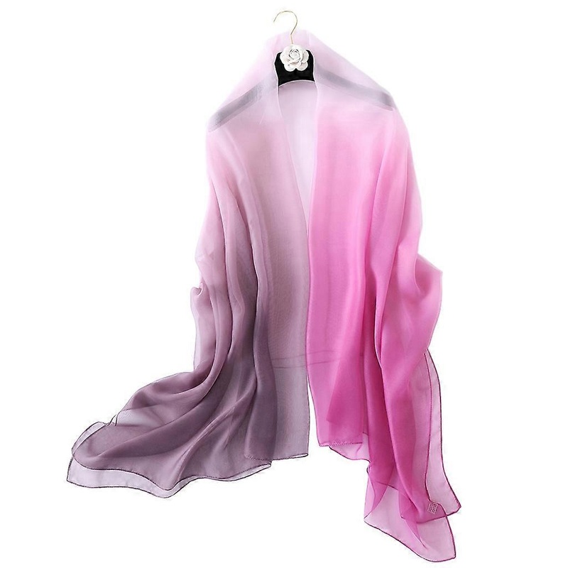 Hair Scarves Headscarf Sun-protective Silk Scarf Neck Hair Tie Band Bag Warp Business Attire Accessories  Purple pink gradient | Fruugo SG