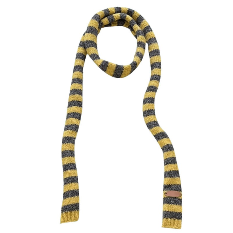 Knit Skinny Scarf For Women Neckerchief Hangbag Handle Wrap for Women Handbag Wrap Handle Belt Choker  Yellow | Fruugo SG