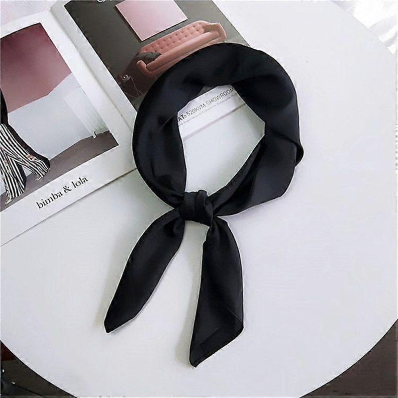 Soft Imitated Silk Fabric Solid Color Small Square Scarf Professional Silk Scarf for Women, 70cm | Fruugo SG