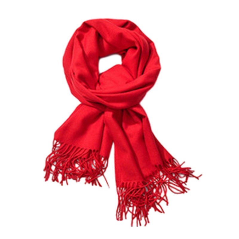 Women Neck Scarf Winter Scarves Reversible Tassels Scarf Classical Cashmere Feel Scarf Unisex Shawl Outfit Outdoor Scarf  Red | Fruugo SG