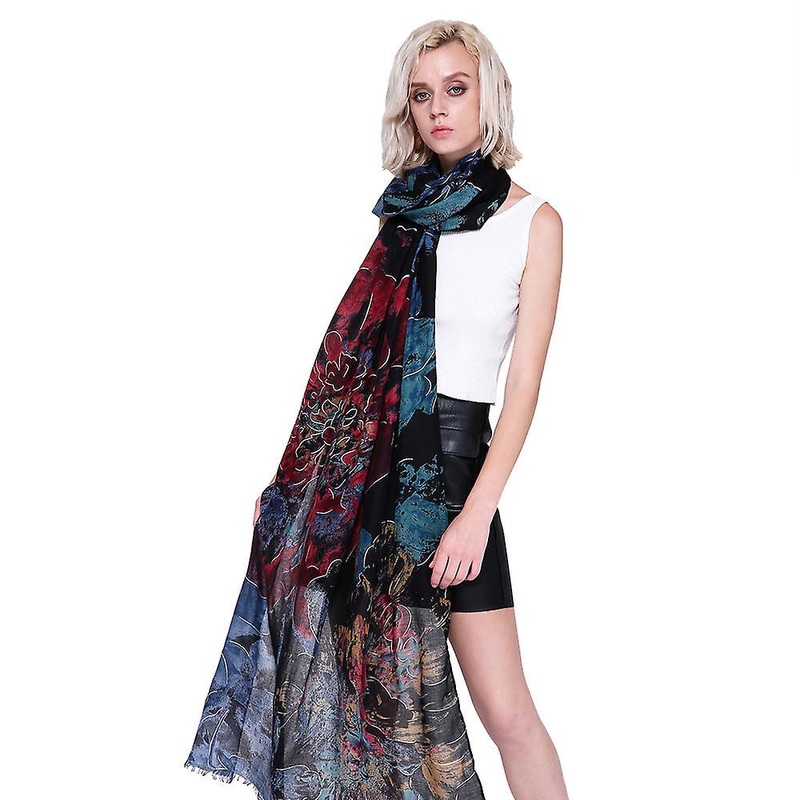 Women Scarf Shawl 2021 Autumn And Winter Printing Warm Sun Protection Casual Ws1029 | Fruugo SG