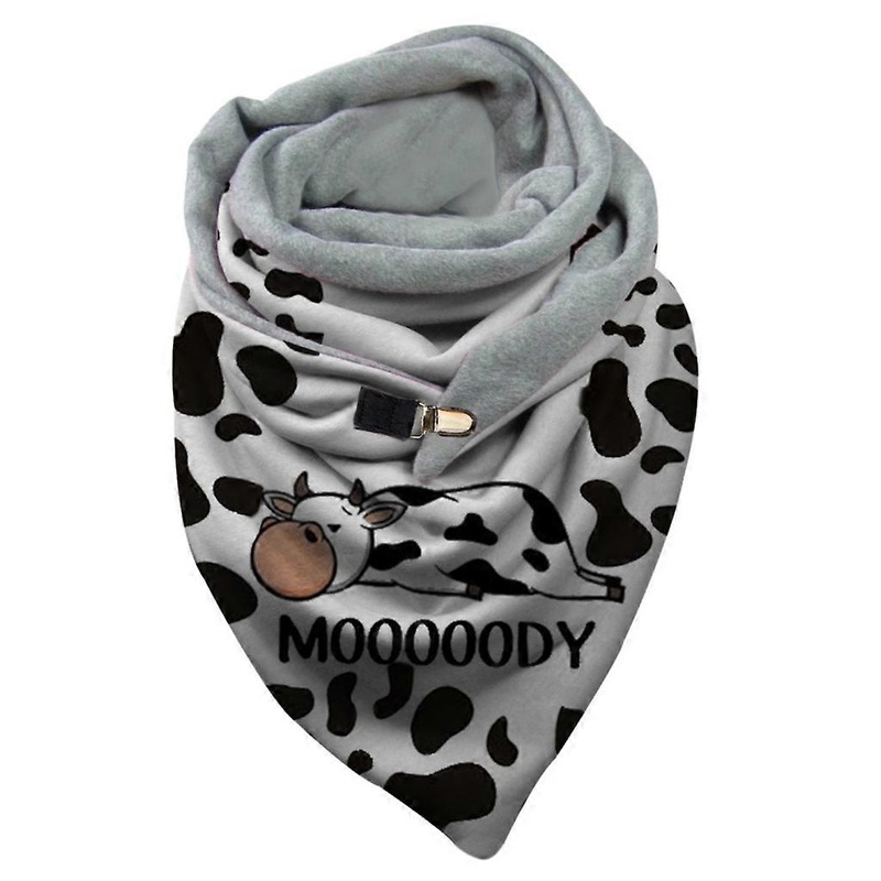 Women Winter Thicken Warm Oversized for Triangle Scarf with Clip Colorful Cow Leopard Patterns Shawl Wrap Blanket Poncho  1 | Fruugo SG