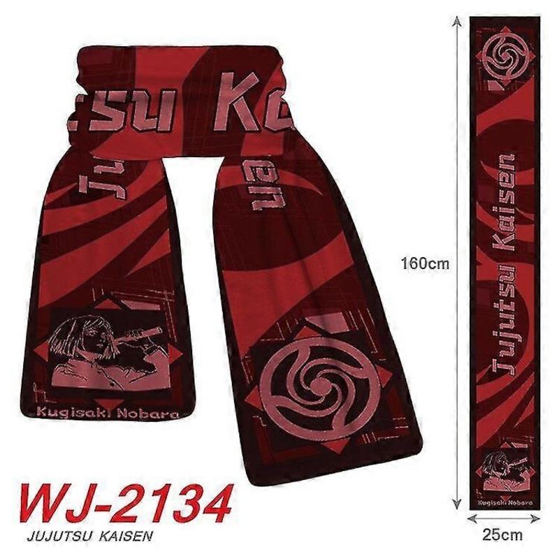Anime Jujutsu Kaisen Scarf Itadori Yuji Gojo Satoru Kugisaki Nobara Plush Warm Scarf Shawl Cosplay Props | Fruugo SG