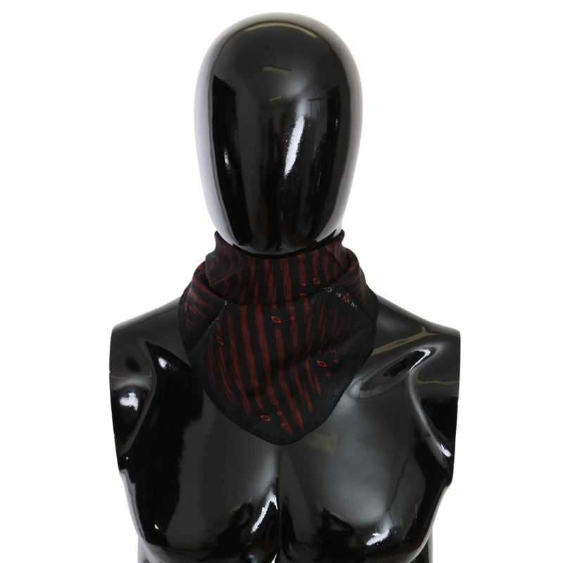 Black Orange 100% Silk Branded Scarf | Fruugo SG