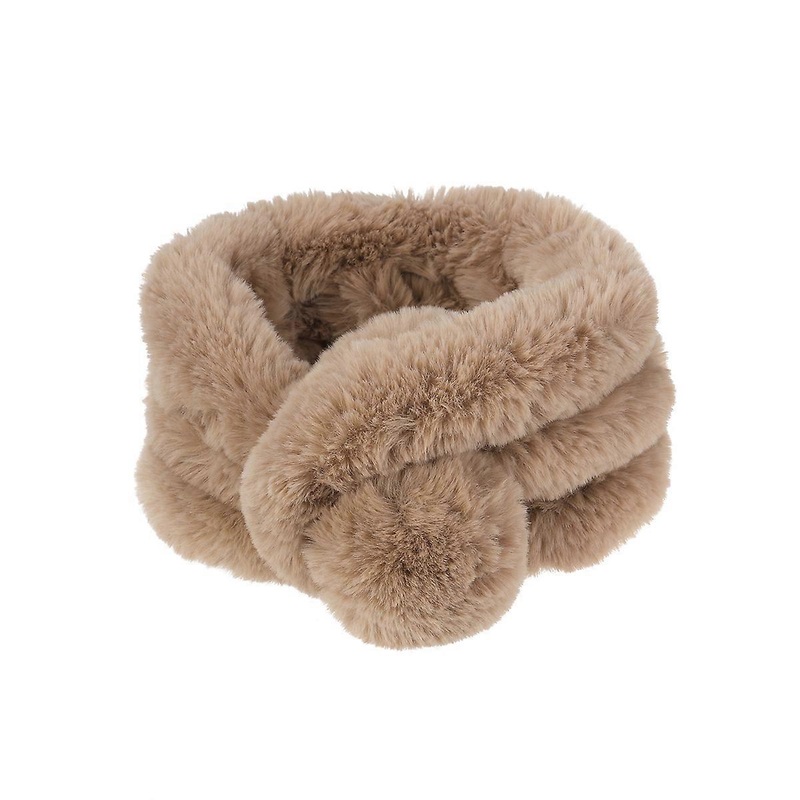Chic Design Winter Scarf For Women Girls Faux Rabbit Khaki 67x14x3cm Easy to Carry 1Pack | Fruugo SG