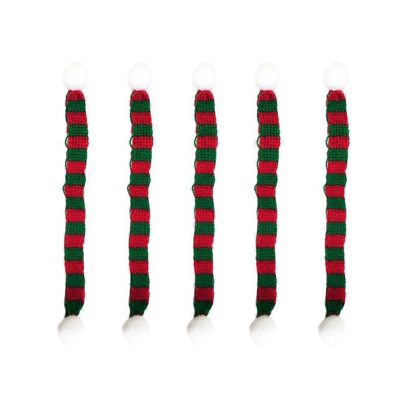 DIY Props Miniature Knit Scarf For Family Gathering Party Photo Taking Small Items 5Pack Red Green | Fruugo SG