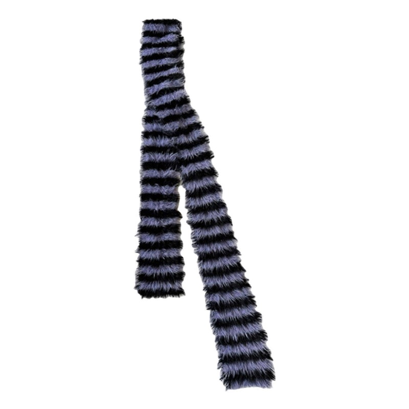 Knit Choker Scarf for Women Handbag Striped Neck Scarves Girls Gifts Belt Necktie Neck Scarf Handbag Decoration  black purple | Fruugo SG