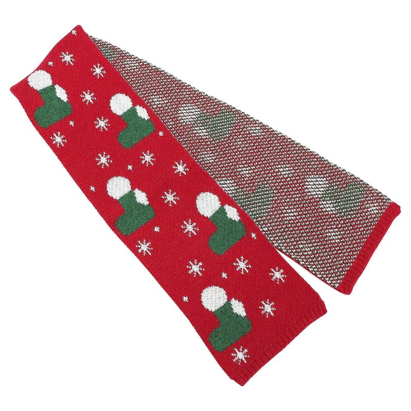 Knitted Scarf Holiday Scarf Kids Winter Clothing Accessory Red 124X19CM 1Pack | Fruugo SG