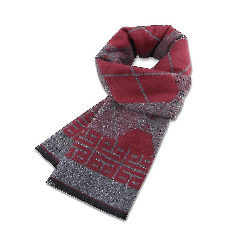 Men’s Winter Warm Cashmere Scarf Lattice | Fruugo SG